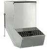 Vidaxl comida para conejos plata 17,5 x 26 x 28,5 cm acero galvanizado