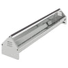 Comedero para pollos vidaxl plata 108 x 20,5 x 20 cm acero galvanizado