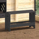 Vidaxl kippen voederbak zwart 81 x 32 x 53,5 cm koudgewalst staal