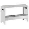 Vidaxl kippen voederbak zilver 81 x 32 x 53,5 cm gegalvaniseerd staal