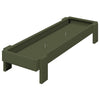 Vidaxl kippen voederbak olijf groen 80 x 28 x 13.5 cm
