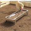 Comedero para pollos vidaxl plata 80 x 28 x 13,5 cm acero galvanizado