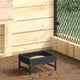 Vidaxl vogeleter zwart 80 x 28 x 13.5 cm koudgewalst staal