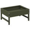 Vidaxl vogeleter olijf groen 80 x 28 x 13.5 cm koudgewalst staal