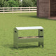 Vidaxl voederbak voor vee zilver 79 x 35 x 62 cm gegalvaniseerd staal