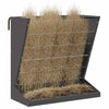 Vidaxl hooi feeder zwart 71 x 33 x 70 cm koudgewalst staal