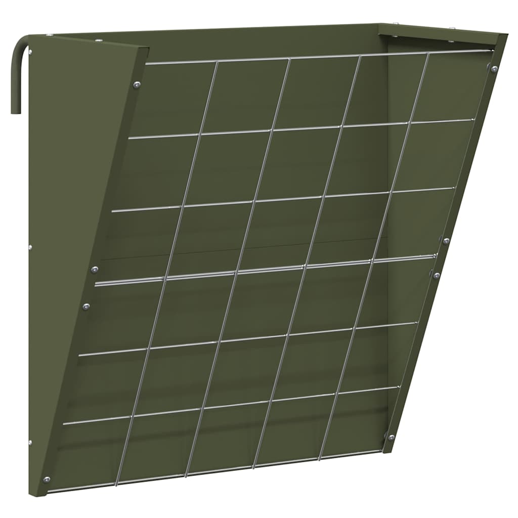 Vidaxx comedero de heno colgante verde oliva 61 x 33 x 66 cm