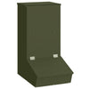 Vidaxl varkensvoeder olijf groen 55 x 38 x 76 cm koudgewalst staal