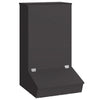 Vidaxx pienso para cerdos negro 55 x 51 x 91,5 cm acero laminado en frío