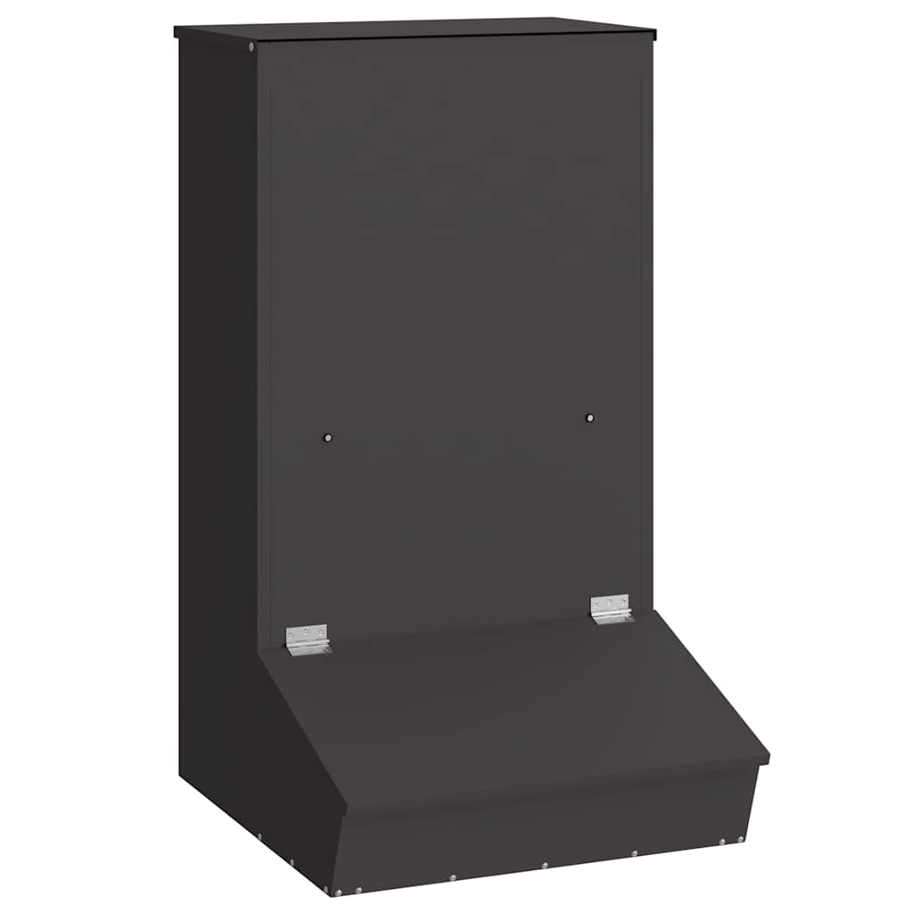 Vidaxx pienso para cerdos negro 55 x 51 x 91,5 cm acero laminado en frío