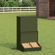Vidaxl varkensvoeder olijf groen 55 x 51 x 91,5 cm koudgewalst staal