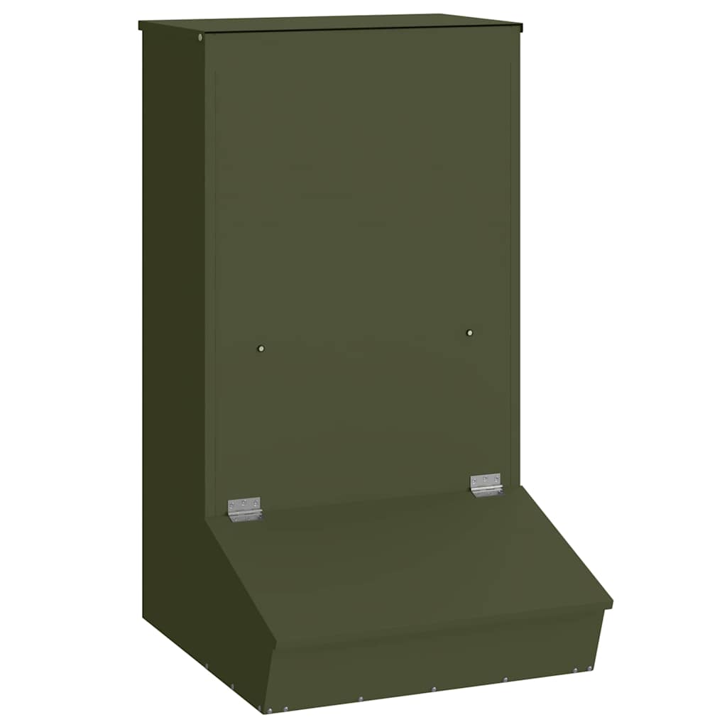 Mangime per suini Vidaxx verde oliva 55 x 51 x 91,5 cm in acciaio laminato a freddo