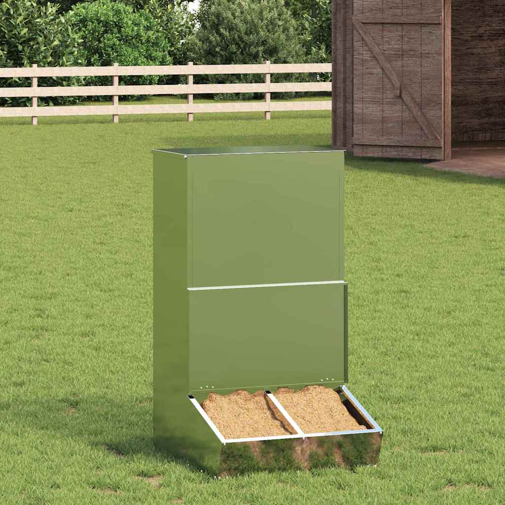 Vidaxl varkensvoeder zilver 55 x 51 x 91,5 cm gegalvaniseerd staal
