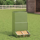 Vidaxl varkensvoeder zilver 55 x 51 x 91,5 cm gegalvaniseerd staal