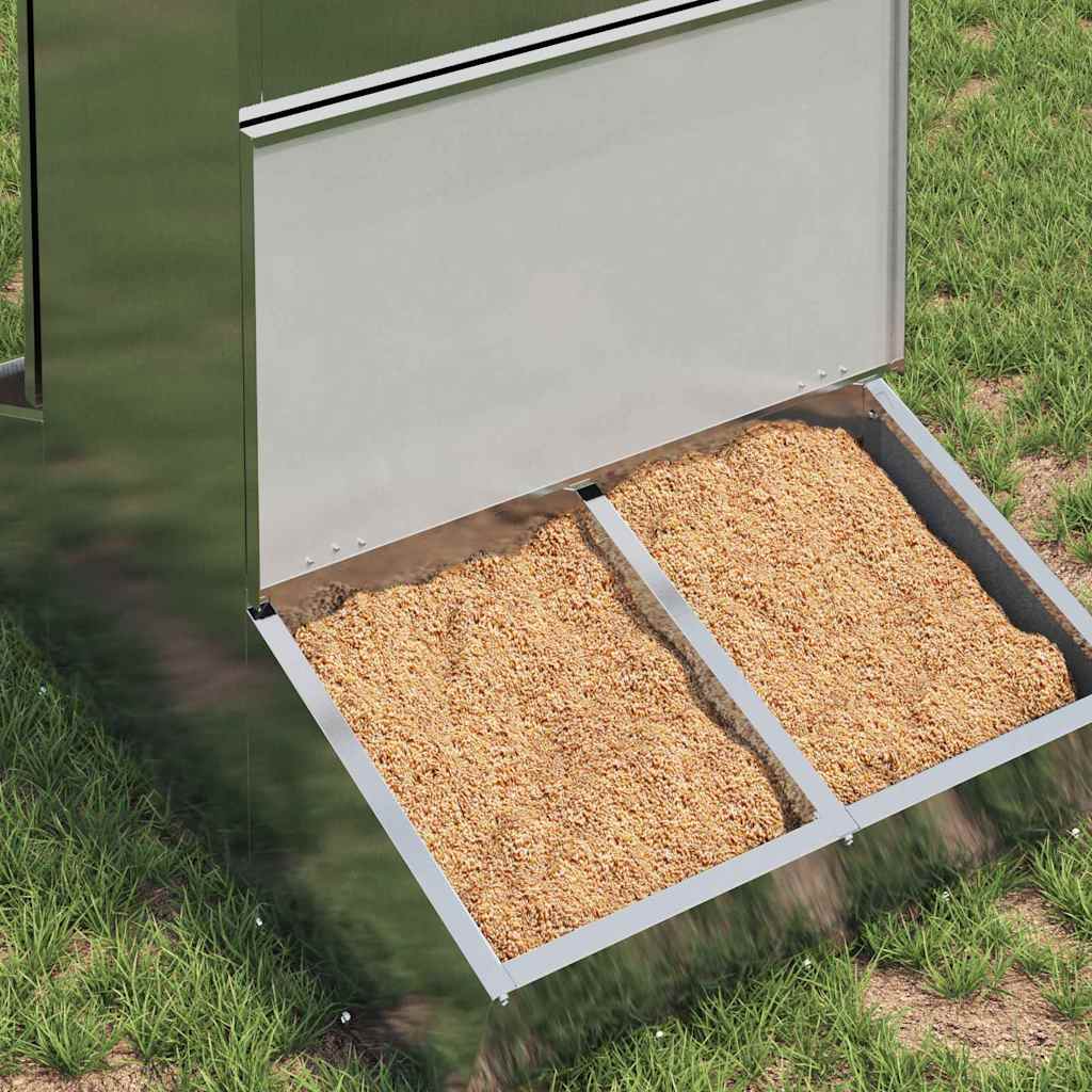 Vidaxl varkensvoeder zilver 82 x 51 x 91,5 cm gegalvaniseerd staal