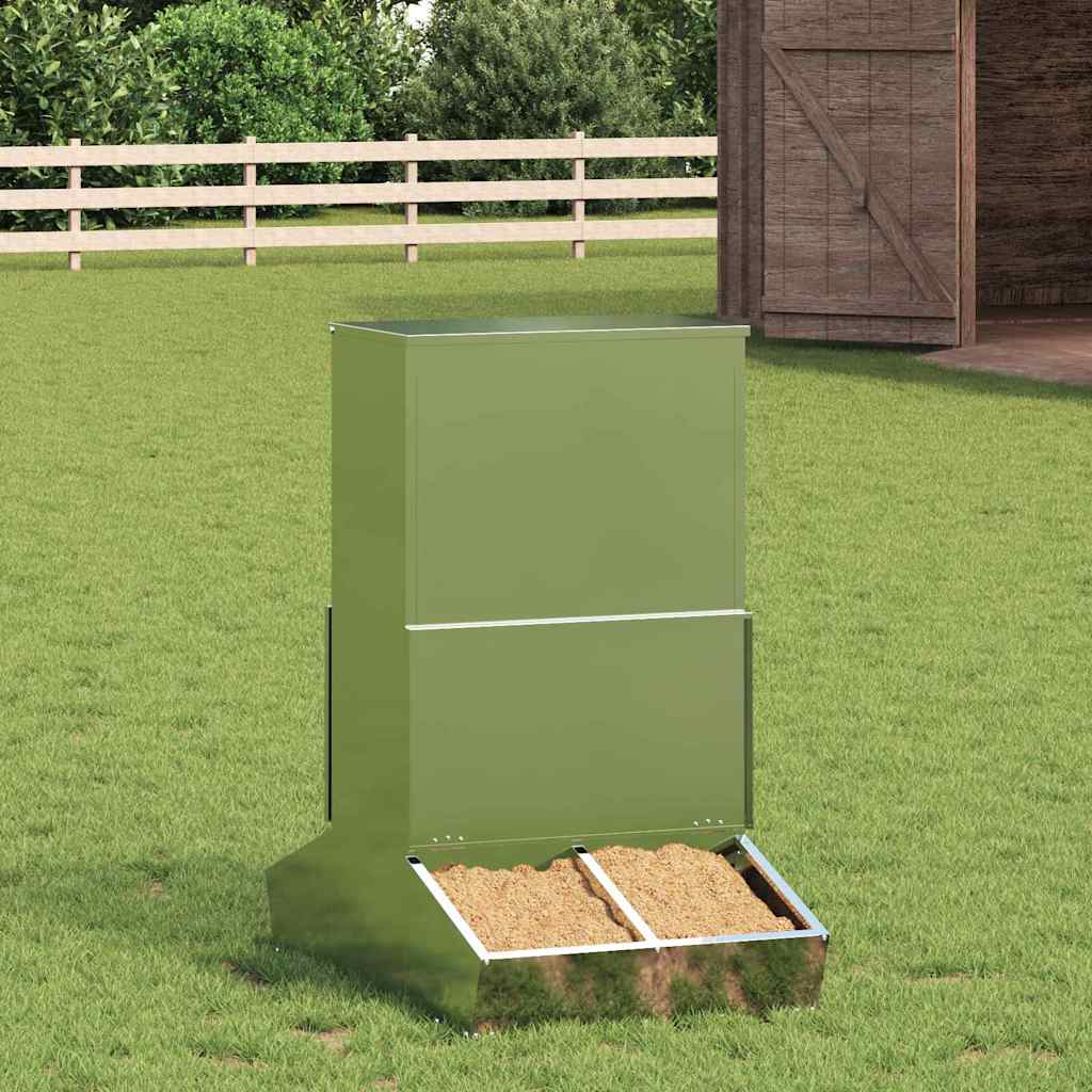 Vidaxl varkensvoeder zilver 82 x 51 x 91,5 cm gegalvaniseerd staal