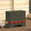 Mangiatoia per polli Vidaxx verde oliva 60,5 x 29 x 51 cm in acciaio laminato a freddo