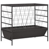 Vidaxl vee voeder zwart 100 x 60 x 90 cm koudgewalst staal