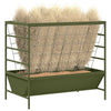 Vidaxl vee voeder olijf groen 100 x 60 x 90 cm koudgewalst staal