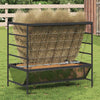 Vidaxl pienso para ganado plata 100 x 60 x 90 cm acero galvanizado