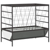 Mangime per bovini Vidaxl argento 100 x 60 x 90 cm in acciaio zincato