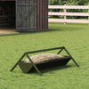 Vidaxl voederbak voor vee olijf groen 111 x 76 x 38 cm