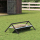 Vidaxl voederbak voor vee zilver 111 x 76 x 38 cm gegalvaniseerd staal