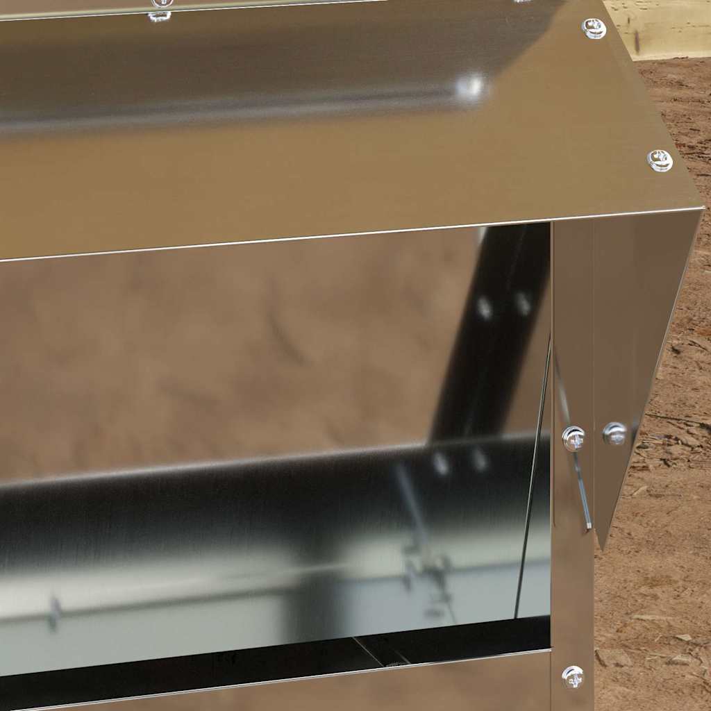 Comedero para pollos vidaxx plateado 40,5 x 45 x 41 cm acero galvanizado