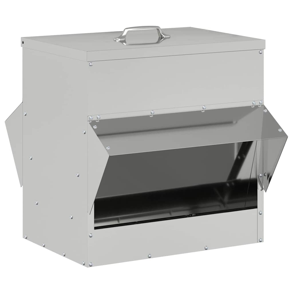 Comedero para pollos vidaxx plateado 40,5 x 45 x 41 cm acero galvanizado