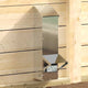 Vidaxl kip voerbak zilver 13 x 12 x 51 cm gegalvaniseerd staal