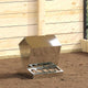 Vidaxx comedero para pollos plateado 40 x 40 x 45 cm acero galvanizado