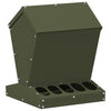 Mangiatoia per polli Vidaxx verde oliva 30 x 30 x 39 cm in acciaio laminato a freddo