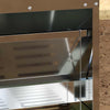 Vidaxxl mangime per polli a pedale argento 33 x 42 x 40 cm