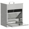 Vidaxxl mangime per polli a pedale argento 33 x 42 x 40 cm