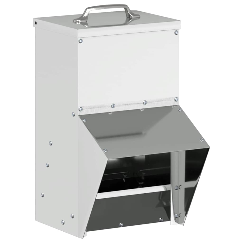Vidaxx comedero para pollos plateado 20 x 25 x35 cm acero galvanizado