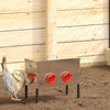 Mangiatoia per polli VidaXL 2 pezzi argento 41,5 x 20,5 x 33 cm