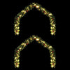 Ghirlanda natalizia VidaXL con 600 LED 2 pezzi in PVC verde