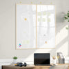 Vidaxl bulletinbord wit 80 x 80 x 1.4 cm massief grenenhout