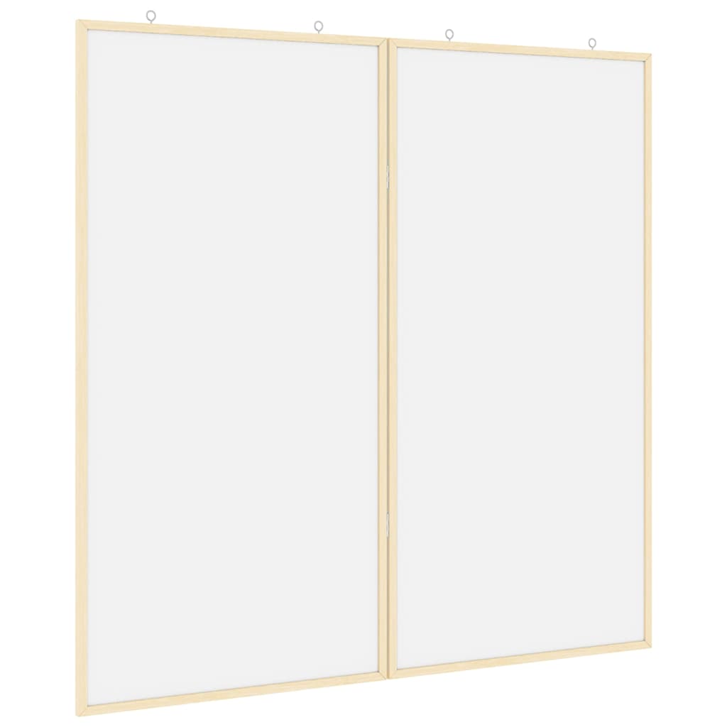 Tablón de anuncios vidaxx blanco 80 x 80 x 1,4 cm madera maciza de pino