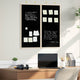 Bacheca Vidaxx nera 80 x 80 x 1,4 cm in legno di pino massiccio