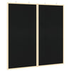 Bacheca Vidaxx nera 80 x 80 x 1,4 cm in legno di pino massiccio