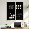 Tablón de anuncios vidaxx negro 80 x 80 x 1,4 cm madera maciza de pino