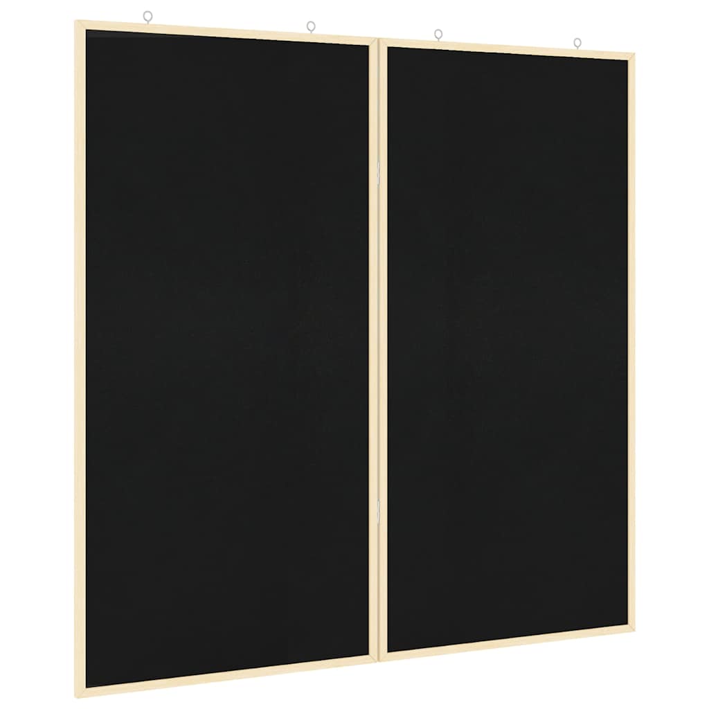 Bacheca Vidaxx nera 80 x 80 x 1,4 cm in legno di pino massiccio