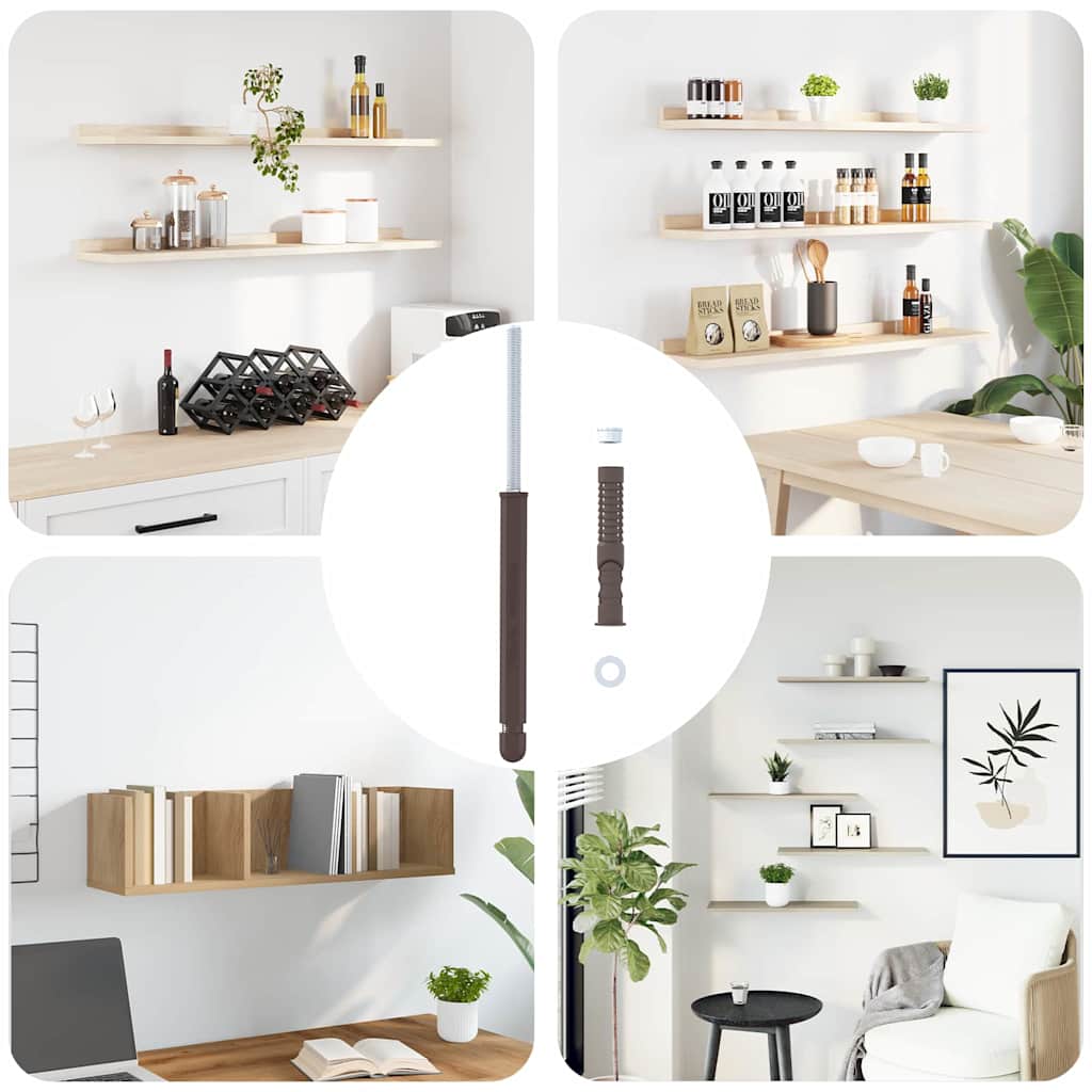 Reggimensola sospesa VidaXL 12 pezzi beige ø12 x 190 mm in acciaio
