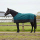 Coperta per cavallo Vidaxx verde scuro e nero 115 cm in poliestere