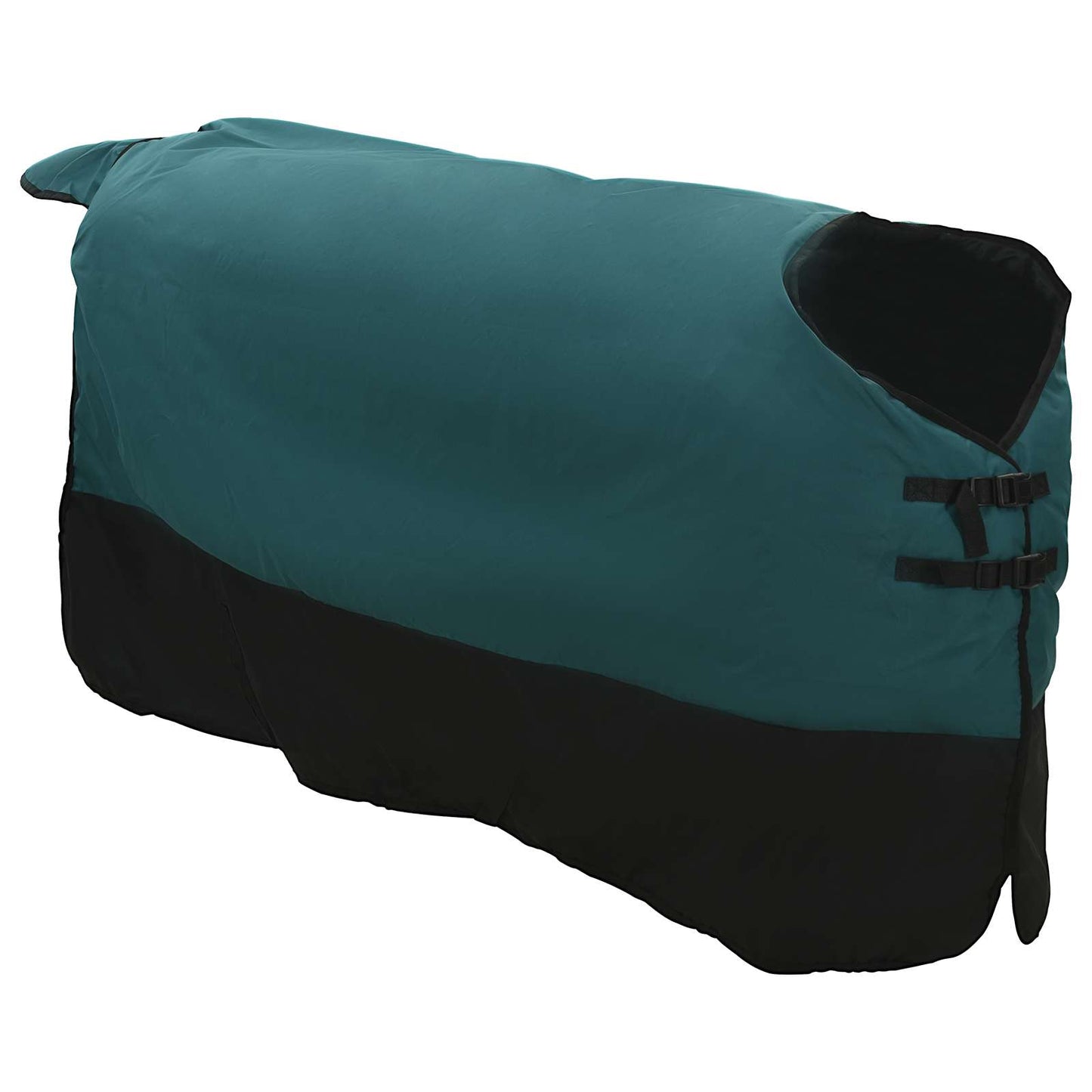 Coperta per cavallo Vidaxx verde scuro e nero 115 cm in poliestere