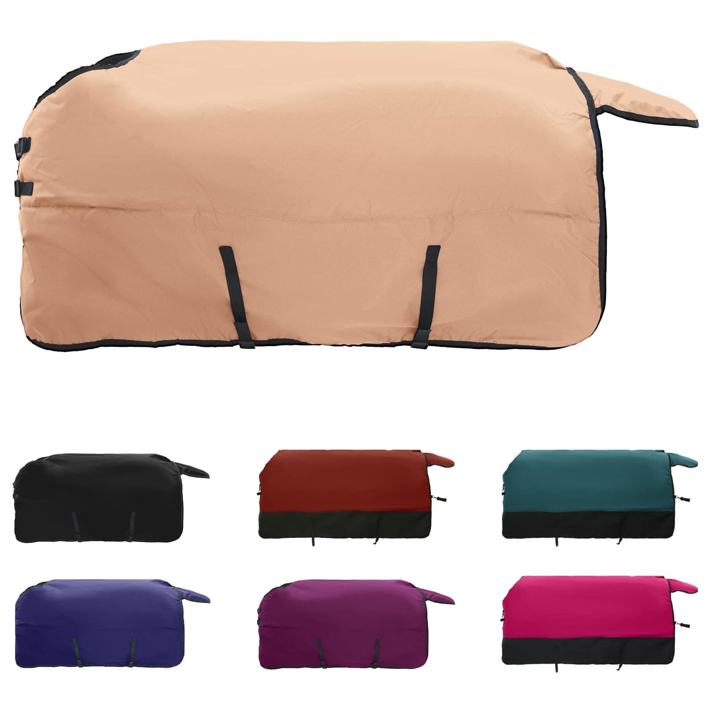 Vidaxl paardendeken cappuccino 95 cm polyester