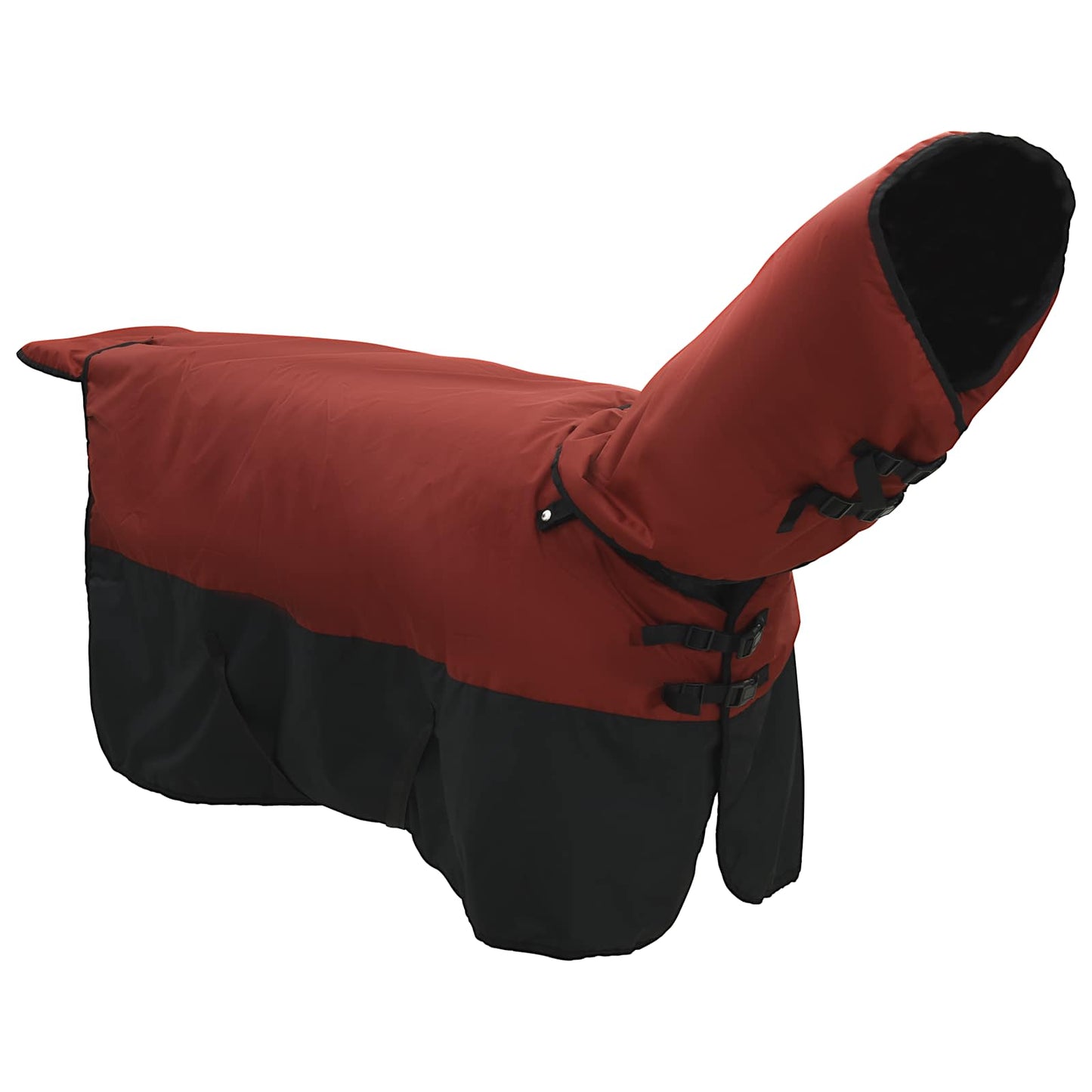 Coperta per cavallo Vidaxx verde scuro e nero 115 cm in poliestere