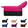 VidaXL coperta per cavallo rosa e nera 135 cm in poliestere