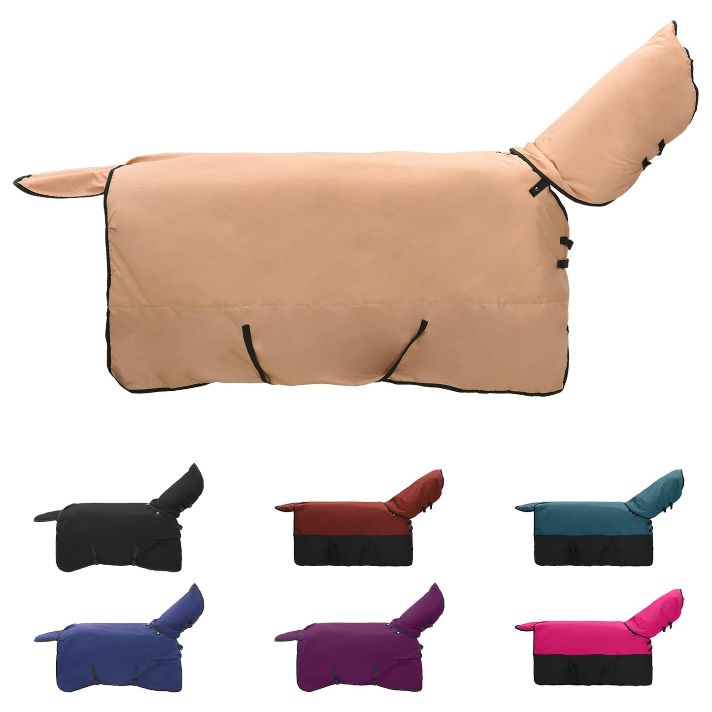 Vidaxx coperta per cavallo cappuccino 125 cm poliestere